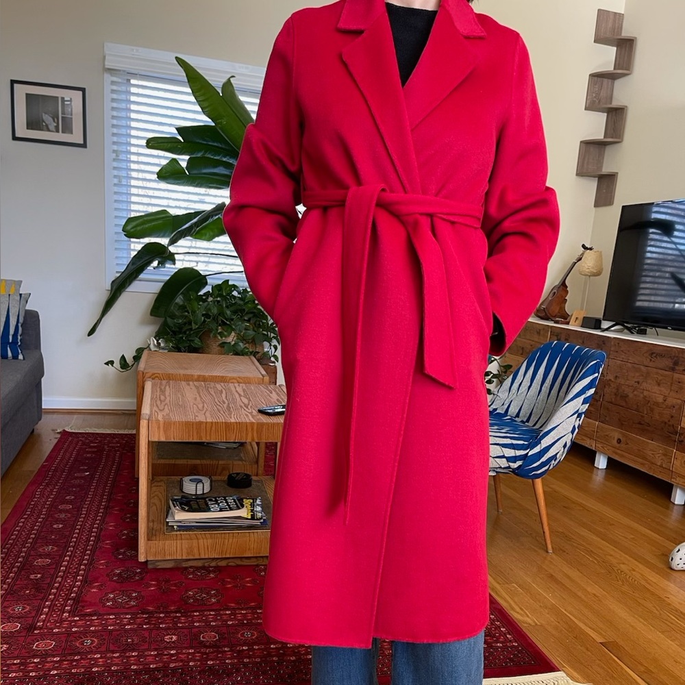 Mango Wool Belted Coat